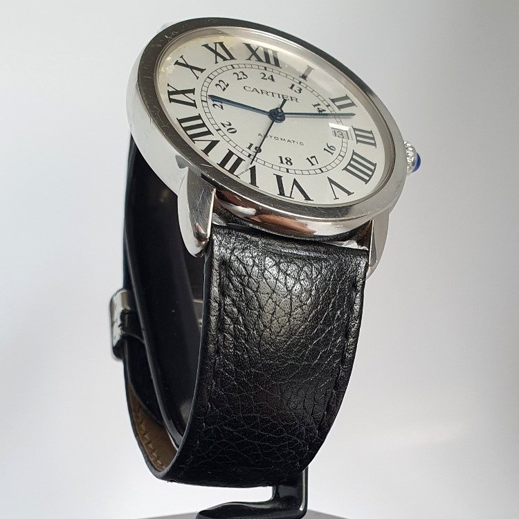 IMG_9081 Cartier Ronde Solo de Cartier Mens watch Unisex Automatic Steel 3517 Replica 5