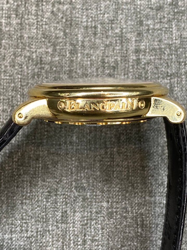 Blancpain Leman Moonphase Mens watch Unisex Automatic Yellow gold 2763-1418A-53 Replica 5