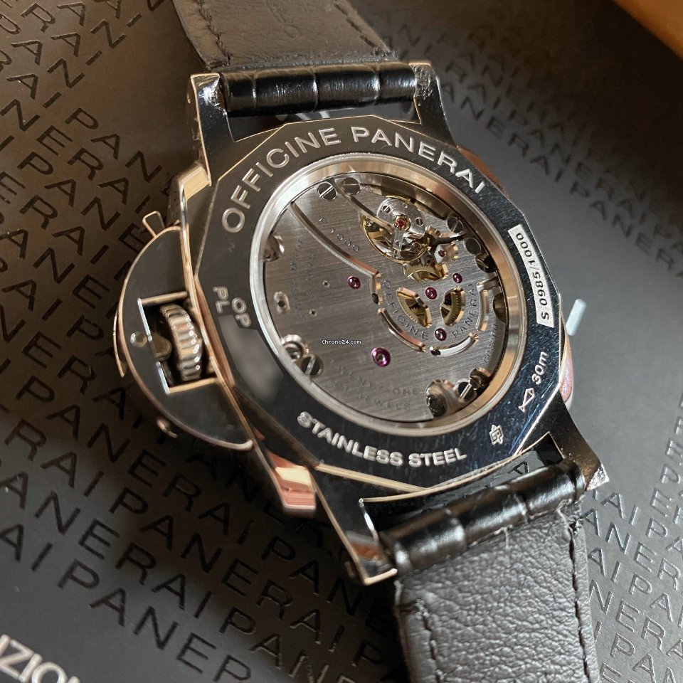 IMG_9081 Panerai Luminor Due Mens watch Unisex Manual winding Steel PAM 00676 Replica 5