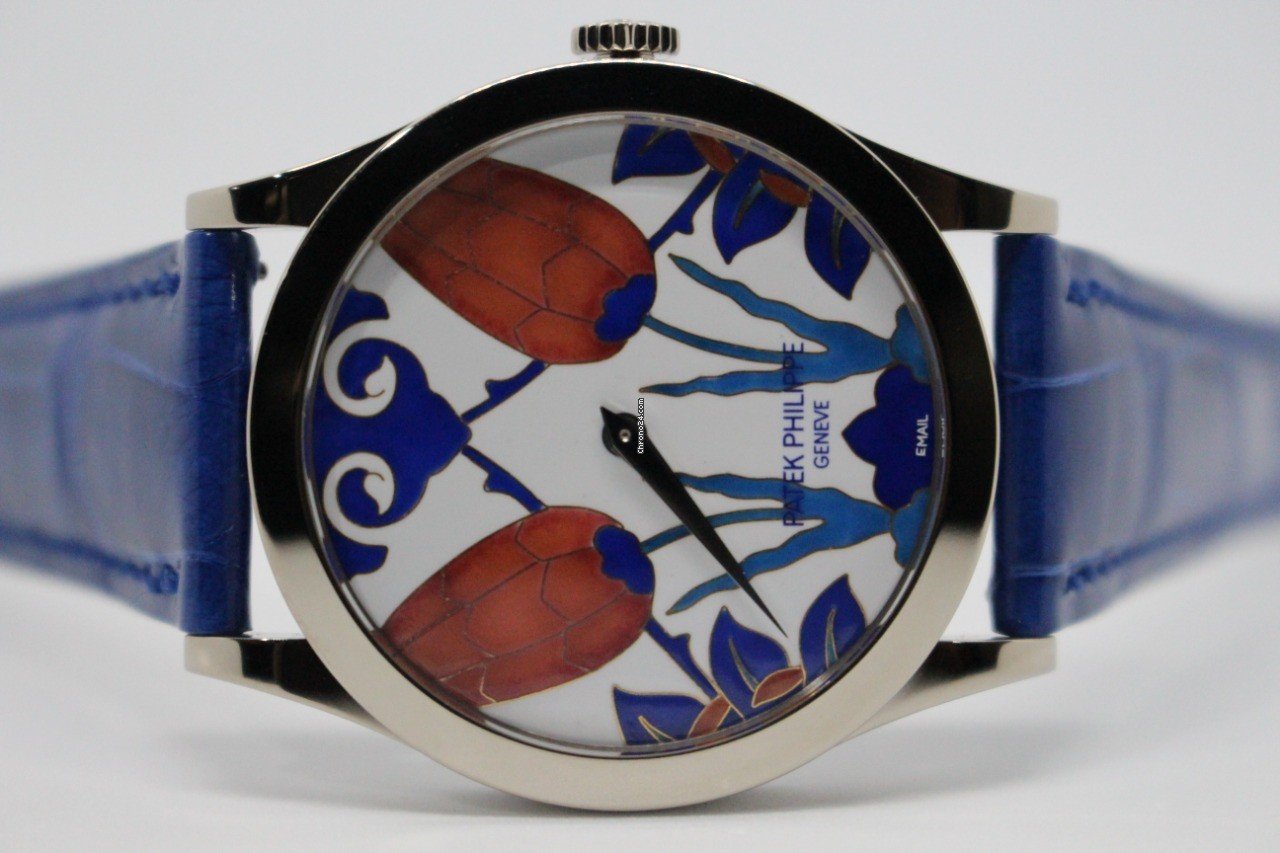 IMG_9081 Patek Philippe Calatrava Mens watch Unisex Automatic White gold 5089G-024 Replica 5