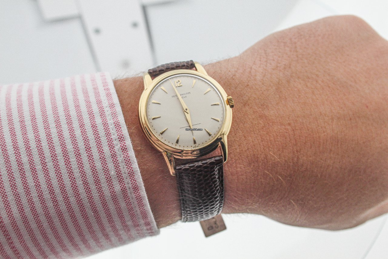 IMG_9081 Patek Philippe Calatrava Mens watch Unisex Manual winding Yellow gold 3919 Replica 5