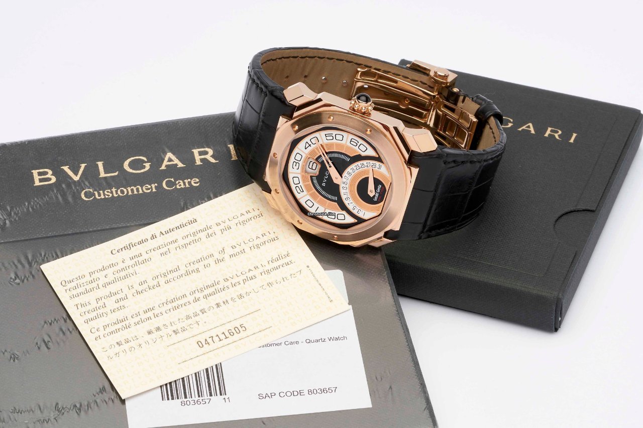 IMG_9081 Bulgari Octo Mens watch Unisex Automatic Rose gold BGOP43BGLDBR Replica 5