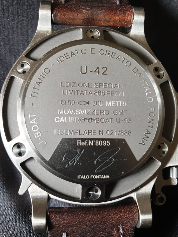 U-Boat U-42 Mens watch Unisex Automatic Titanium 8095 Replica 5