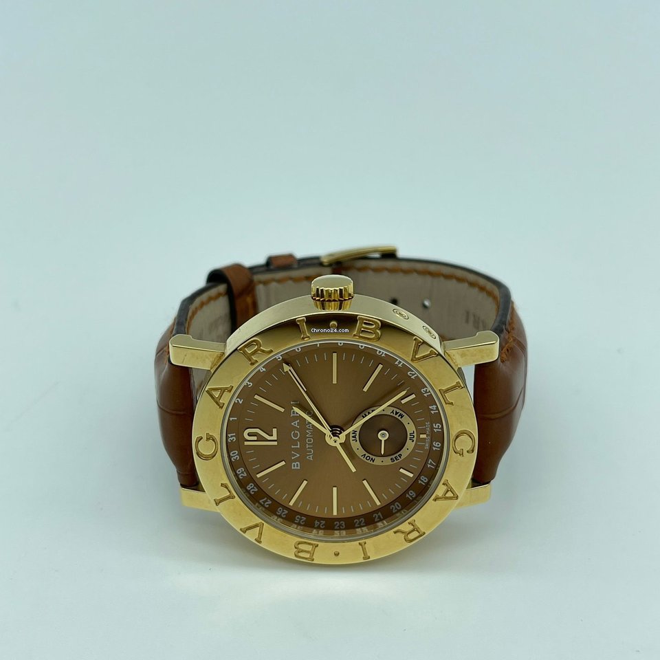 IMG_9081 Bulgari Bulgari Mens watch Unisex Automatic Yellow gold BB 38 GL AC Replica 5