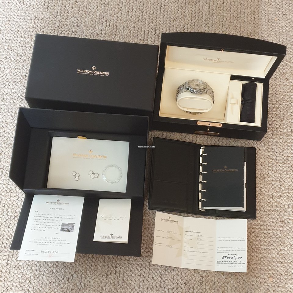 IMG_9081 Vacheron Constantin Overseas Chronograph Mens watch Unisex Automatic Steel 49140 423A Replica 5