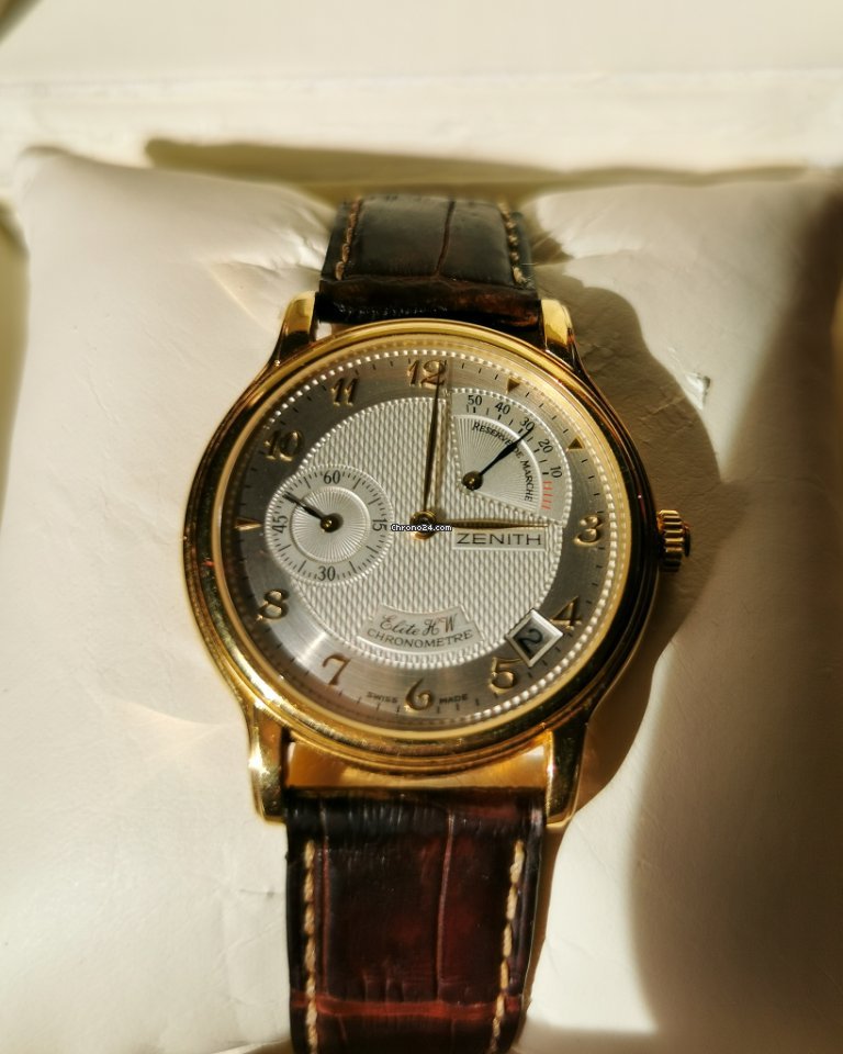 IMG_9081 Zenith Elite Power Reserve Mens watch Unisex Automatic Yellow gold 30.0240.655 01 Replica 5