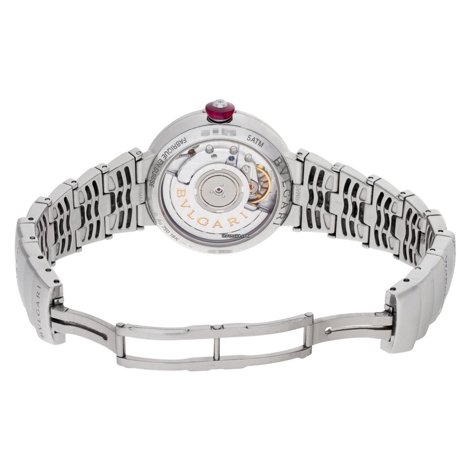 Bulgari Lucea Womens watch Automatic White gold LU W 33 G Replica 5