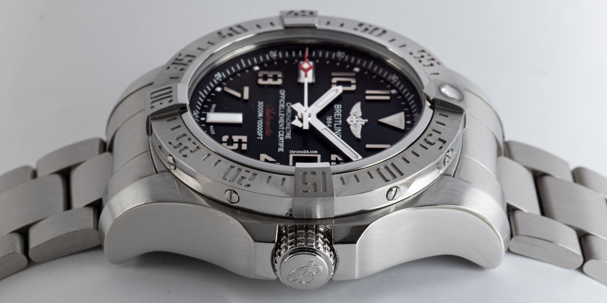 Breitling Avenger II Seawolf Mens watch Unisex Automatic Steel A17331101B2A1 Replica 5
