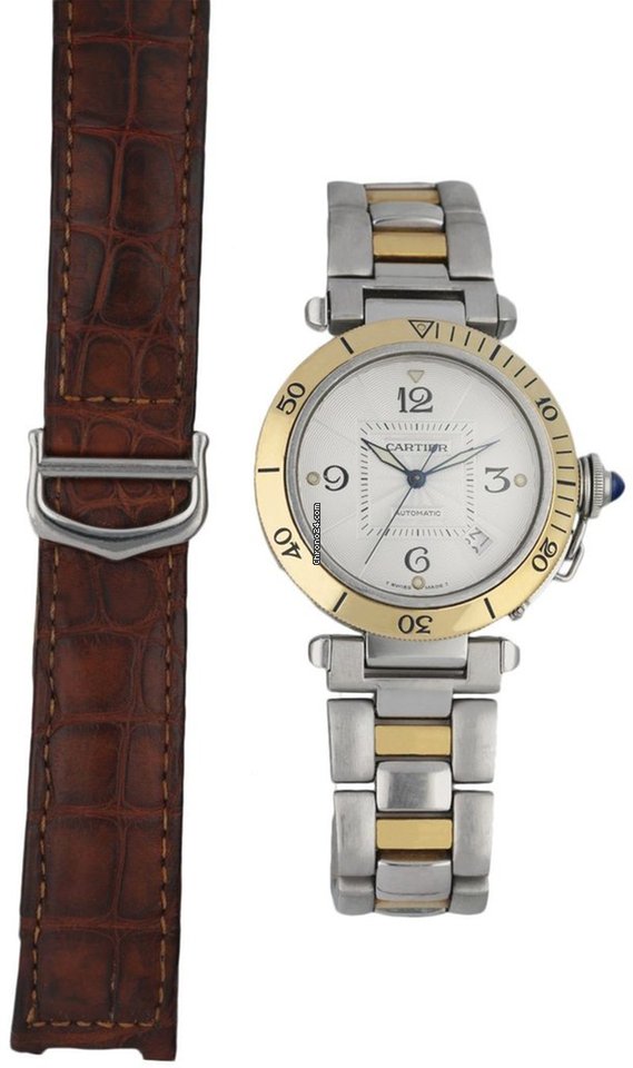 IMG_9081 Cartier Pasha Mens watch Unisex Automatic Steel 2378 Replica 5