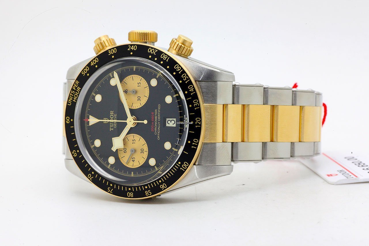 Tudor Black Bay Chrono Mens watch Unisex Automatic Gold Steel M79363N-0001 Replica 5