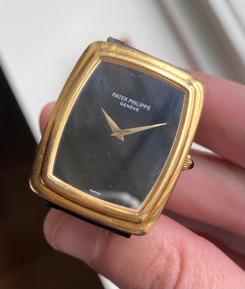 IMG_9081 Patek Philippe Vintage Mens watch Unisex Manual winding Yellow gold 3732 Replica 5