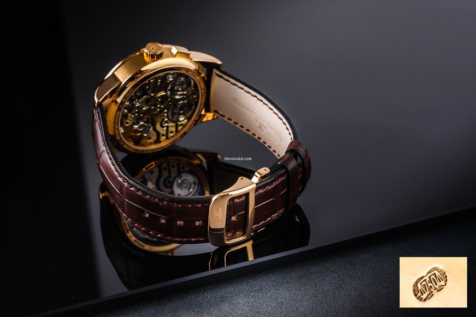 Jaeger-LeCoultre Duometre Mens watch Unisex Manual winding Rose gold 600.2.28.S Replica 5