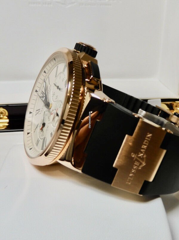 Ulysse Nardin Automatic Rose gold 1532-150-3 40 Replica 5