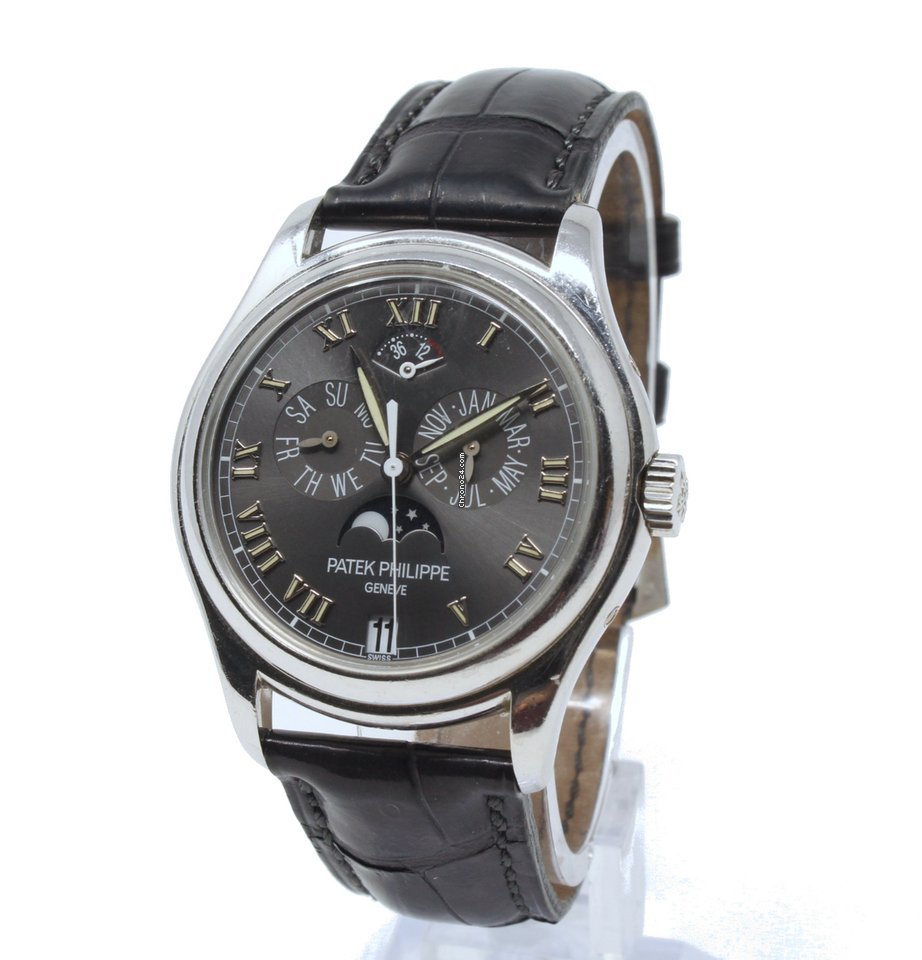 IMG_9081 Patek Philippe Annual Calendar Mens watch Unisex Automatic Platinum 5056P Replica 5