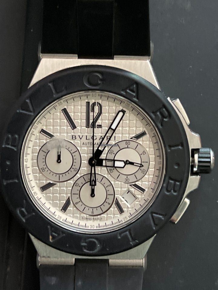 IMG_9081 Bulgari Diagono Mens watch Unisex Automatic Steel DG 42 SV CH Replica 5