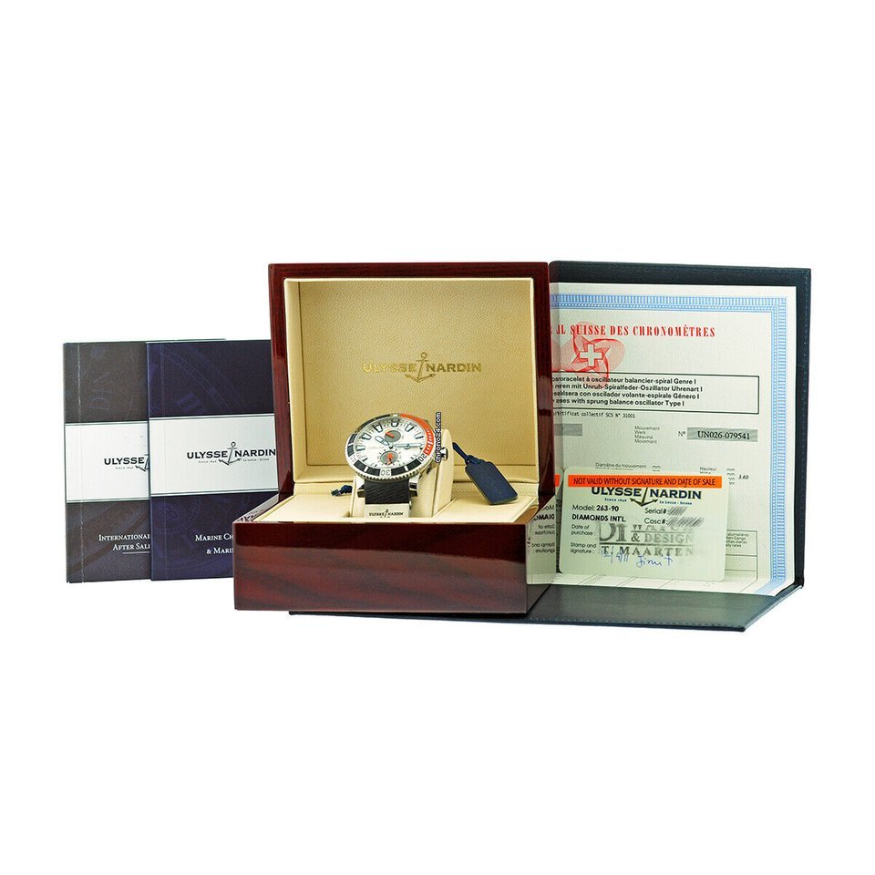 IMG_9081 Ulysse Nardin Maxi Marine Diver Mens watch Unisex Automatic Titanium 263-90 Replica 5