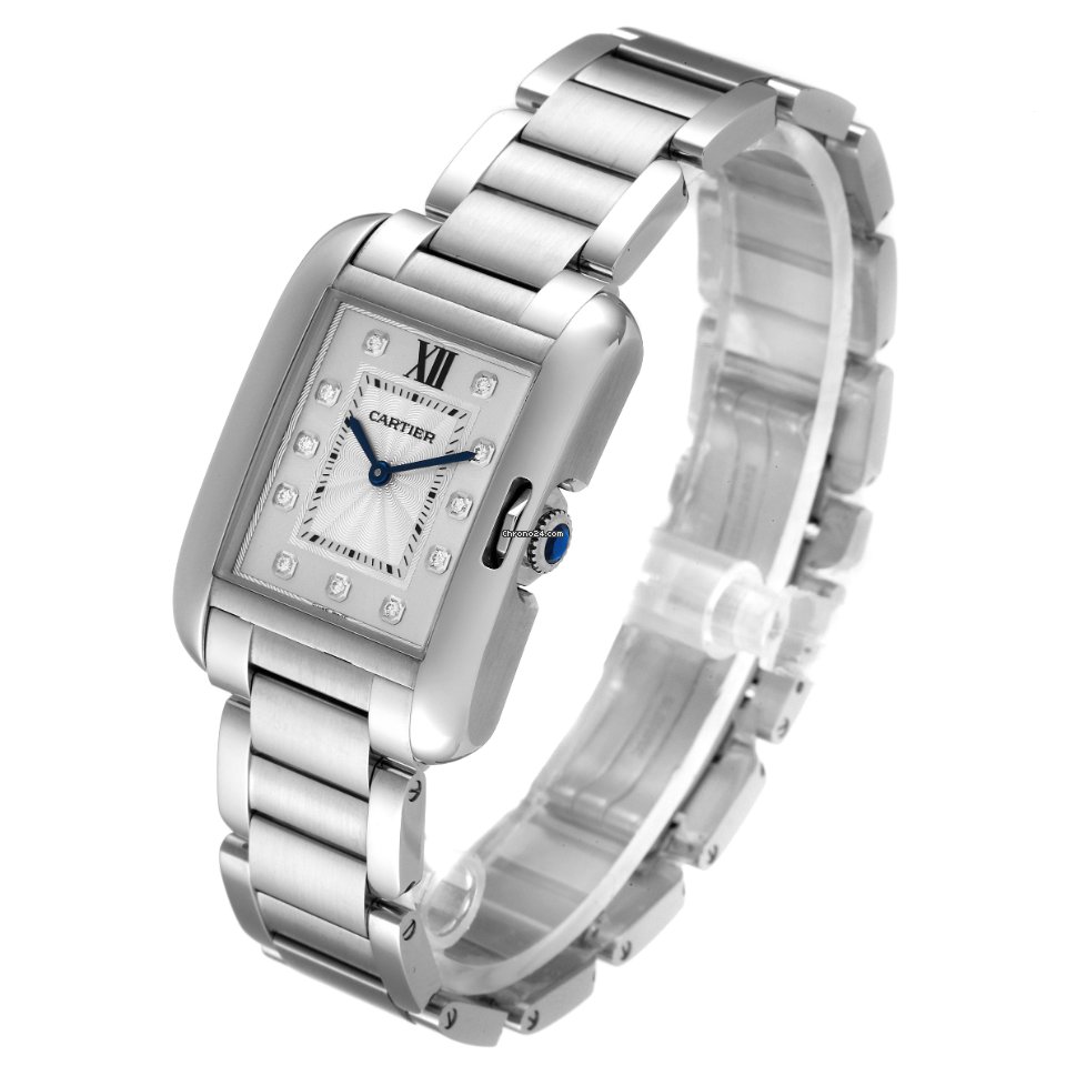 IMG_9081 Cartier Tank Anglaise Womens watch Quartz Steel W4TA0004 Replica 5