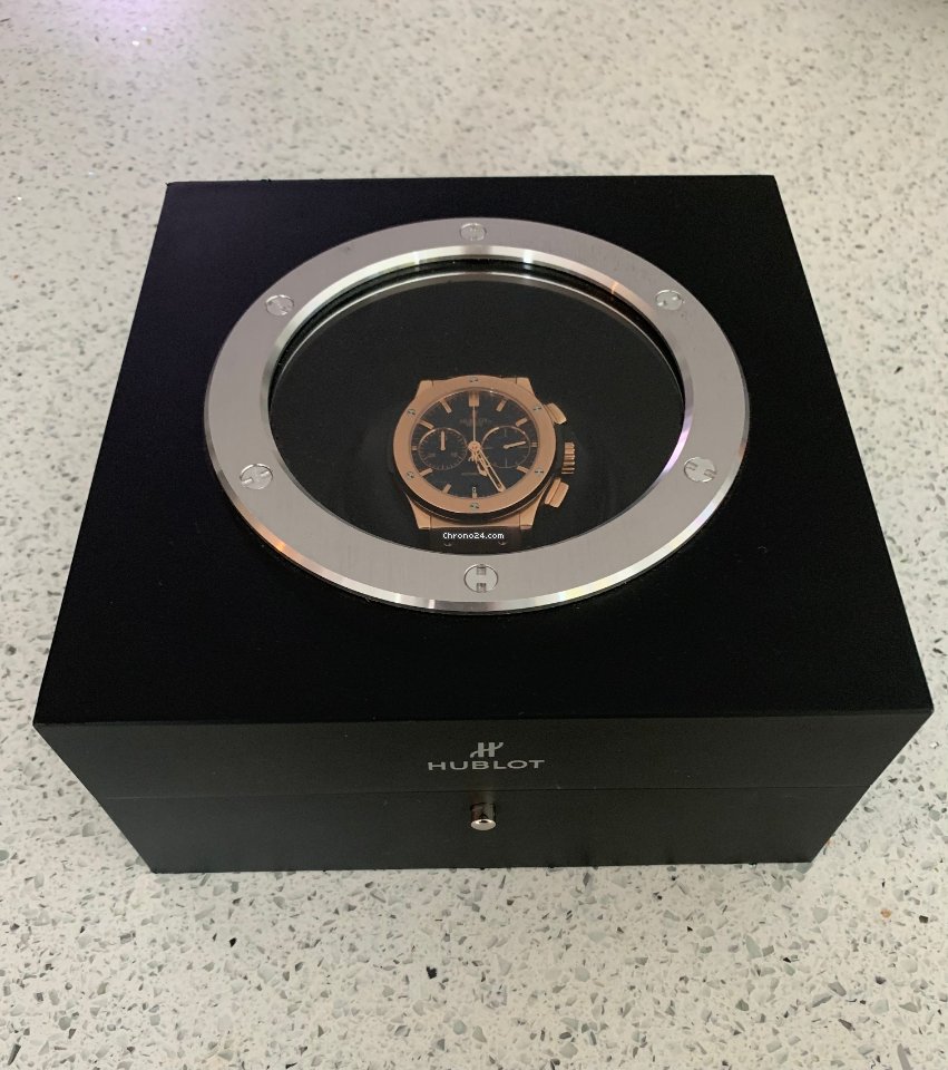 IMG_9081 Hublot Classic Fusion Chronograph Mens watch Unisex Automatic Rose gold 521.OX.1180.LR Replica 5