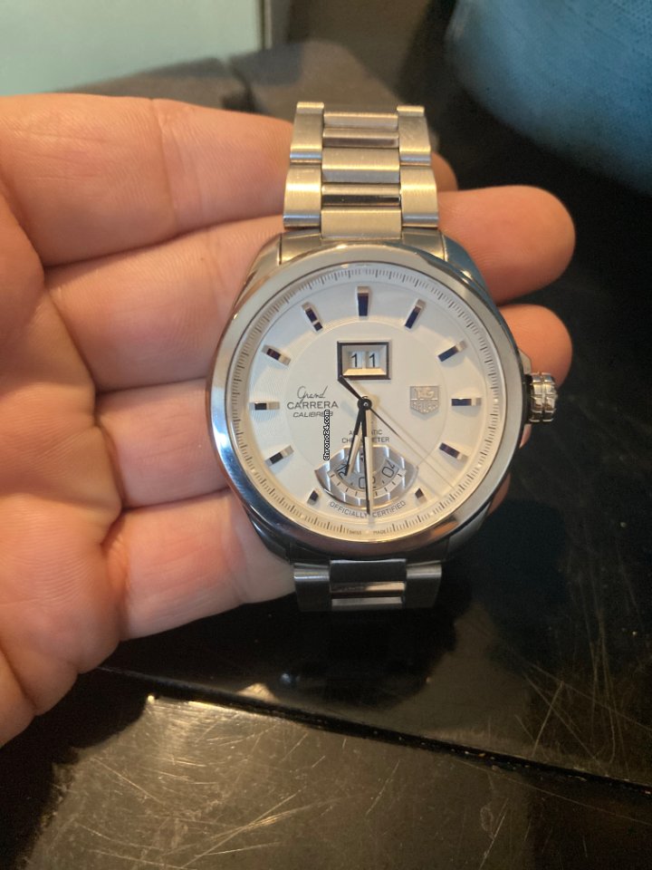 IMG_9081 TAG Heuer Grand Carrera Mens watch Unisex Automatic Steel WAV5112 Replica 5