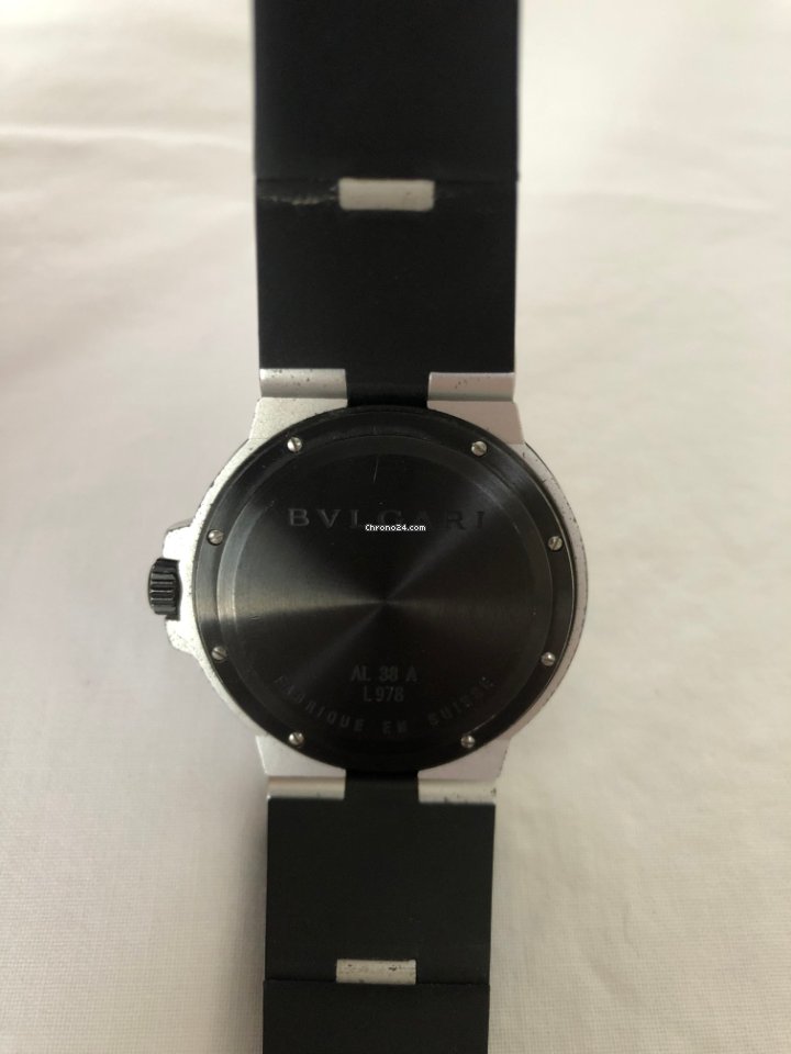 IMG_9081 Bulgari Diagono Mens watch Unisex Automatic Aluminum AL 38 A Replica 5
