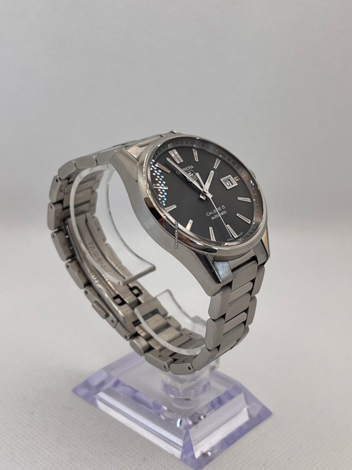 IMG_9081 TAG Heuer Carrera Calibre 5 Mens watch Unisex Automatic Steel WAR211C.BA0782 Replica 5