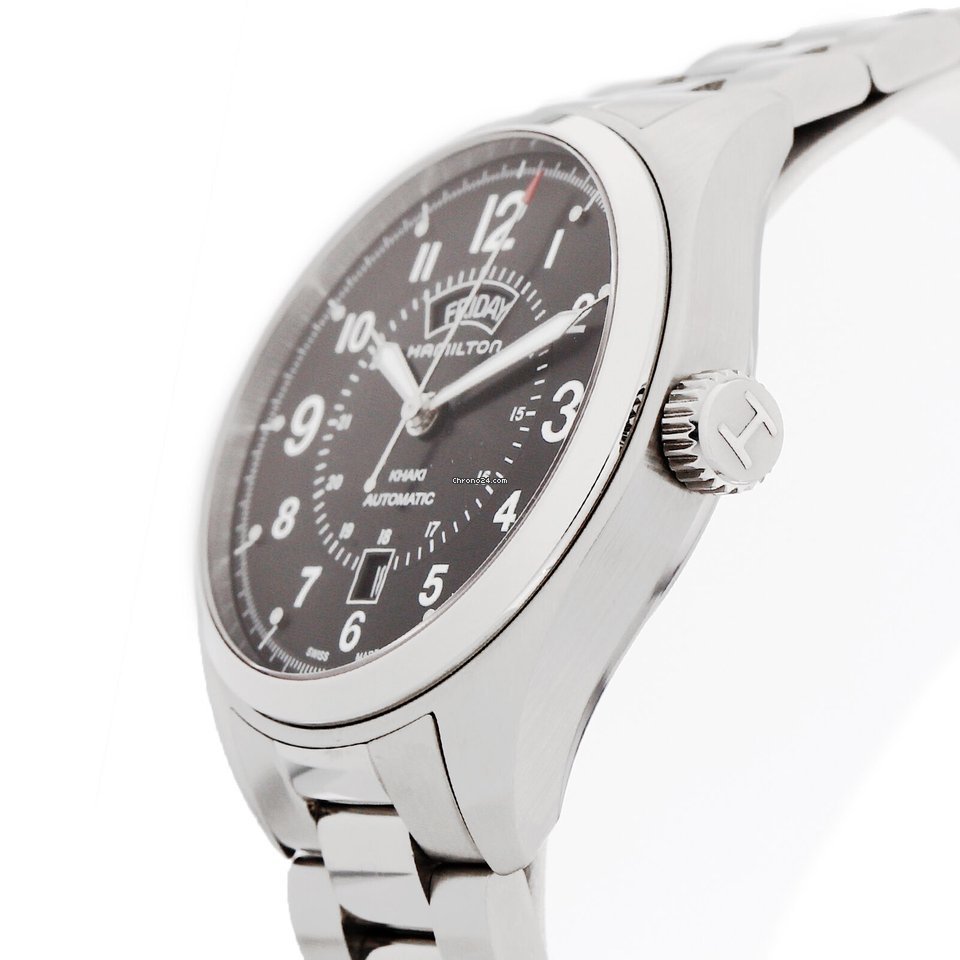 Hamilton Khaki Field Day Date Mens watch Unisex Automatic Steel NUMBER H70505933 Replica 5