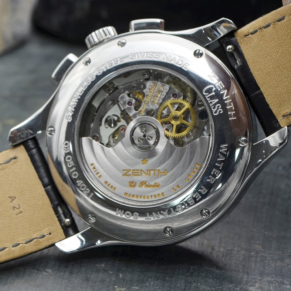 Zenith El Primero Chronograph Mens watch Unisex Steel 03.0510.4021 Replica 5
