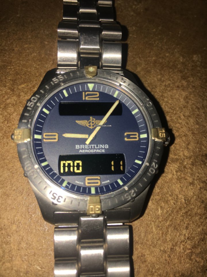 IMG_9081 Breitling Aerospace Mens watch Unisex Quartz Titanium F65362 Replica 5