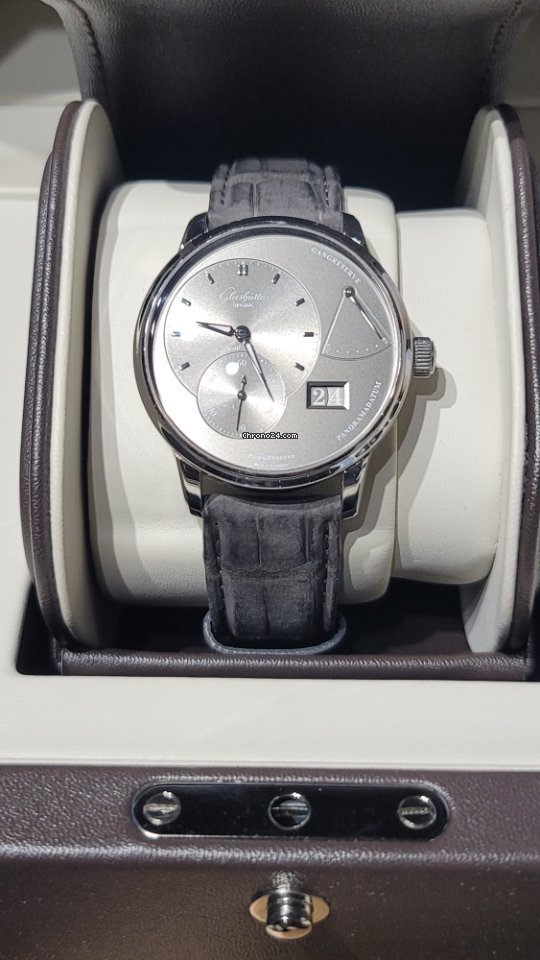 IMG_9081 Glashutte Original PanoReserve Mens watch Unisex Manual winding Steel 1-65-01-23-12-04 Replica 5