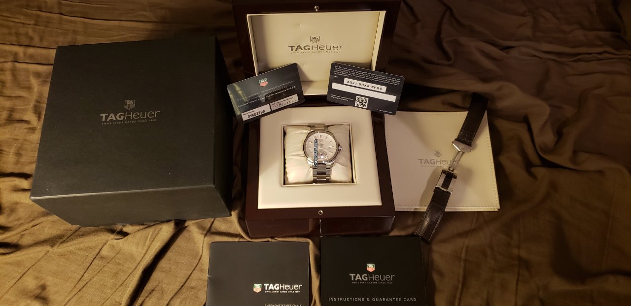 IMG_9081 TAG Heuer Grand Carrera Mens watch Unisex Automatic Steel WAV511B.BA0900 Replica 5
