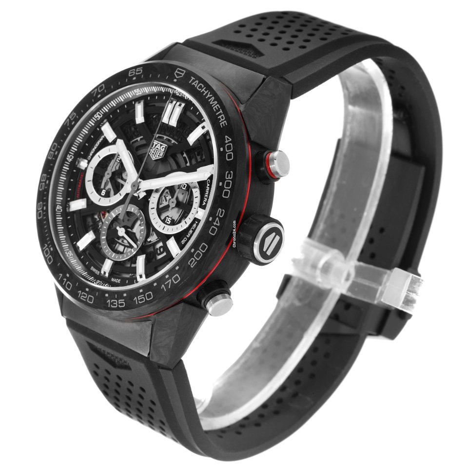 IMG_9081 TAG Heuer Carrera Heuer-02T Mens watch Unisex Automatic Carbon CBG2A91.FT6173 Replica 5