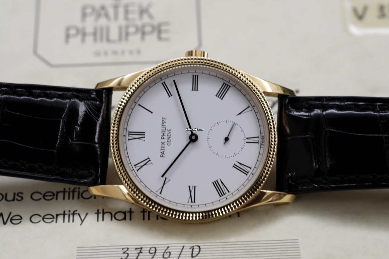 IMG_9081 Patek Philippe Calatrava Mens watch Unisex Manual winding Yellow gold 3796D Replica 5