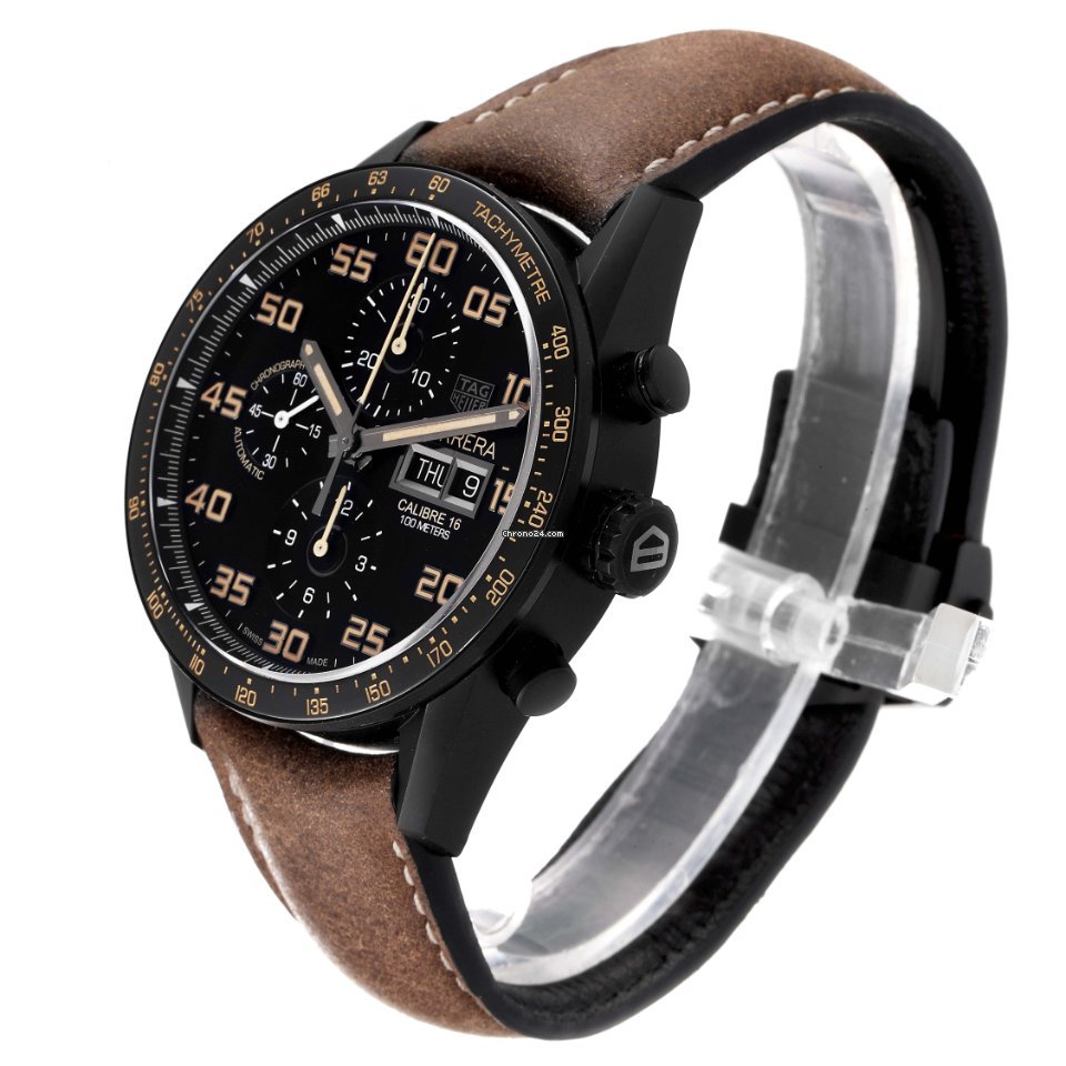 IMG_9081 TAG Heuer Carrera Calibre 16 Mens watch Unisex Automatic Titanium CV2A84.FC6394 Replica 5