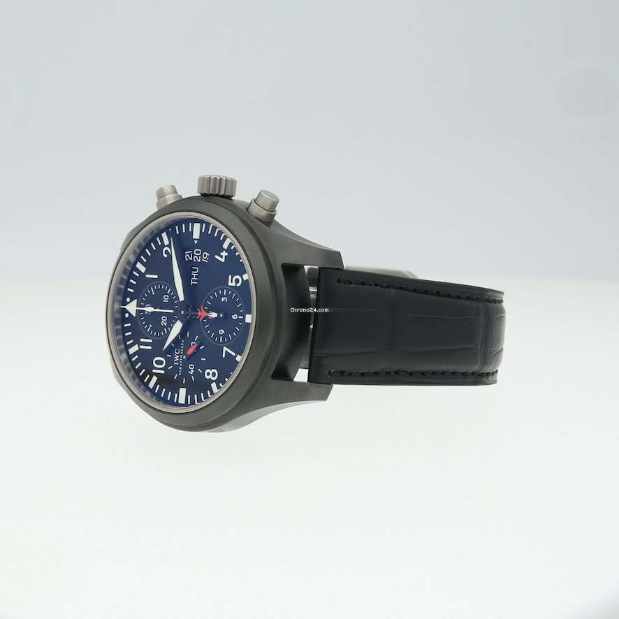 IMG_9081 IWC Pilot Chronograph Top Gun Mens watch Unisex Automatic Ceramic IW378901 Replica 5