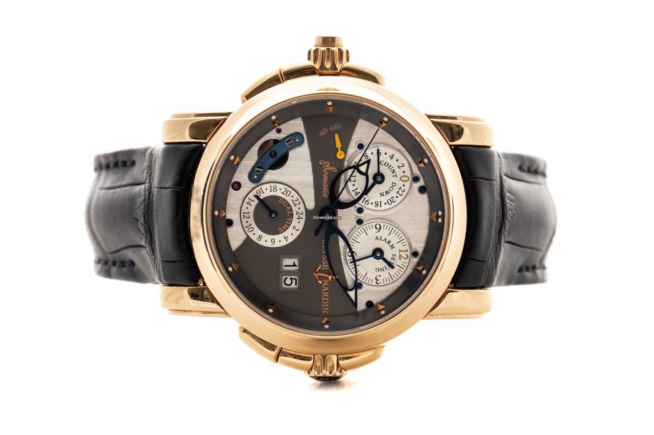 IMG_9081 Ulysse Nardin Sonata Mens watch Unisex Automatic Rose gold 676-88 Replica 5