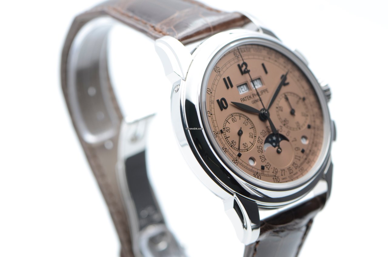 IMG_9081 Patek Philippe Perpetual Calendar Chronograph Mens watch Unisex Manual winding Platinum 5270P-001 Replica 5