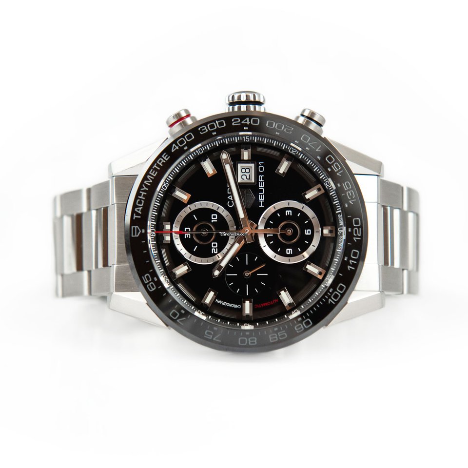 TAG Heuer Carrera Calibre HEUER 01 Mens watch Unisex Automatic Steel CAR201Z.BA0714 Replica 5