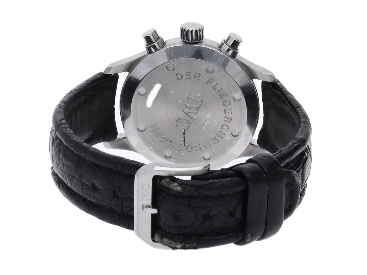 IMG_9081 IWC Pilot Chronograph Mens watch Unisex Quartz Steel IW374101 Replica 5