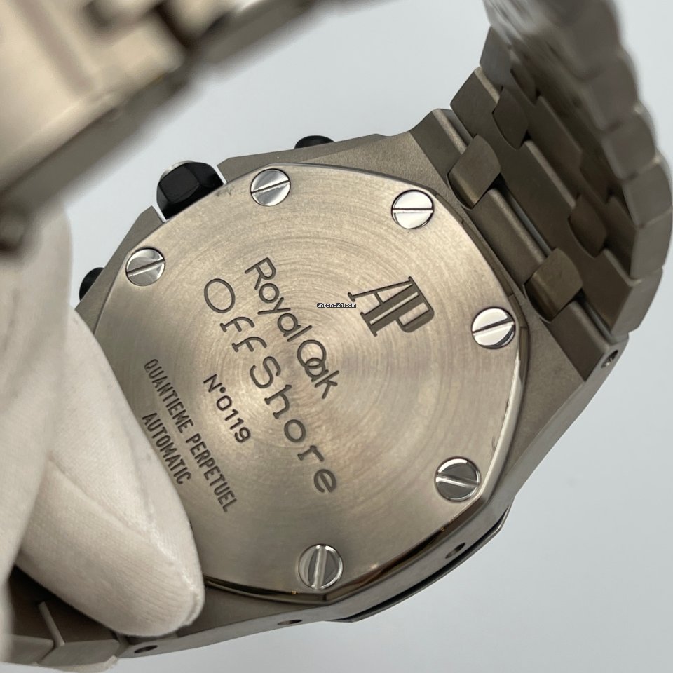 IMG_9081 Audemars Piguet Royal Oak Offshore Chronograph Mens watch Unisex Automatic Titanium 25854TI.OO.1150TI.01 Replica 5