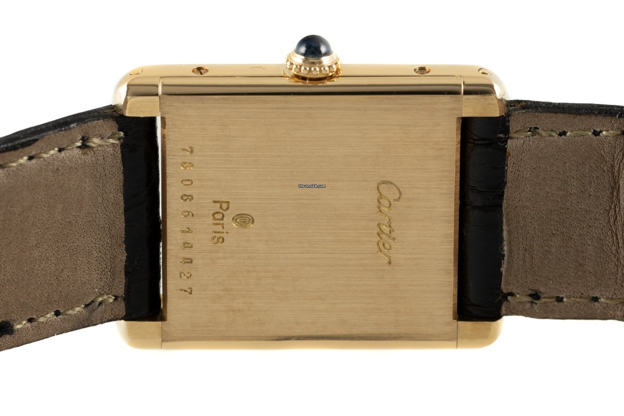 IMG_9081 Cartier Tank Louis Cartier Mens watch Unisex Manual winding Yellow gold 78086 Replica 5