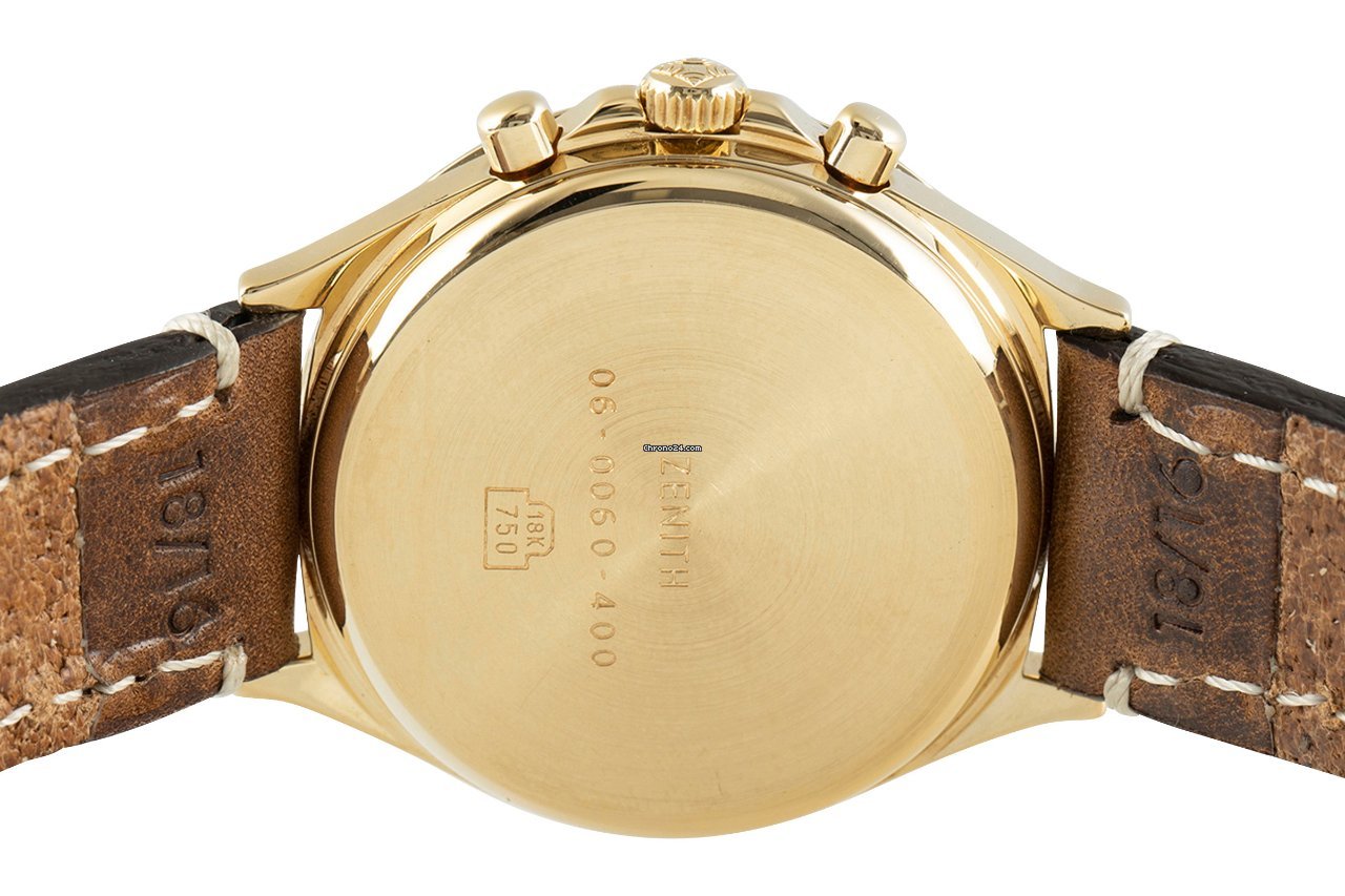 IMG_9081 Zenith El Primero Mens watch Unisex Automatic Yellow gold 06-0060-400 Replica 5