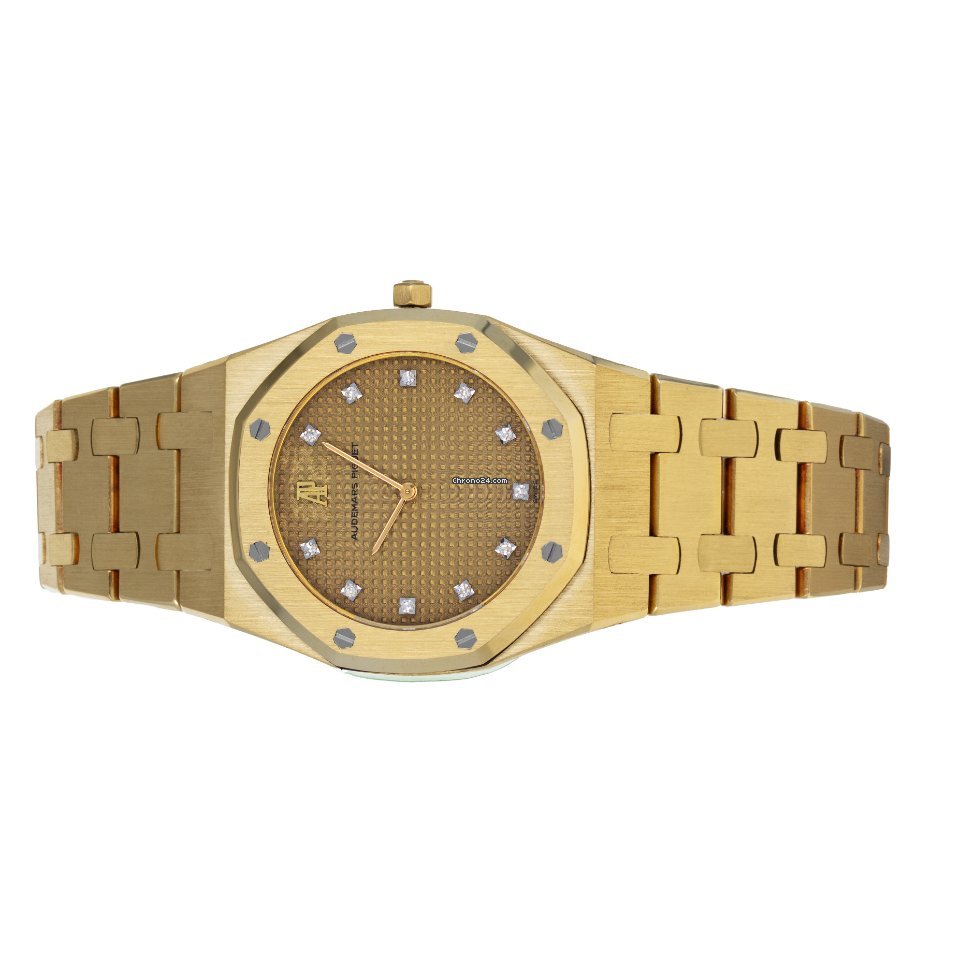 IMG_9081 Audemars Piguet Royal Oak Womens watch Quartz Yellow gold 6008BA Replica 5