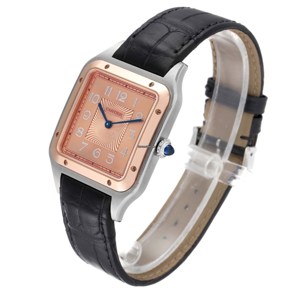 IMG_9081 Cartier Santos Dumont Mens watch Unisex Manual winding Steel W2SA0025 Replica 5