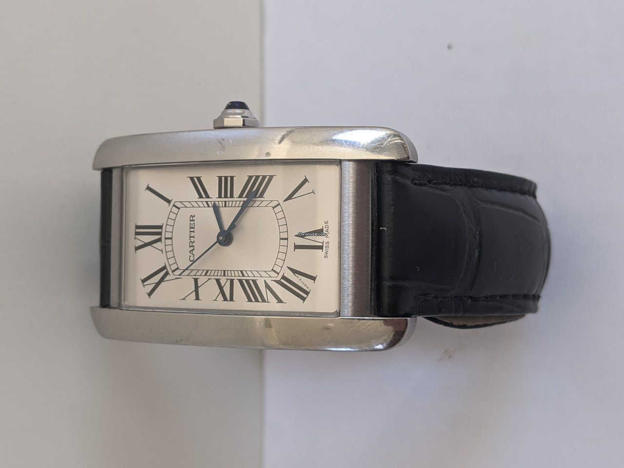 IMG_9081 Cartier Tank Americaine Mens watch Unisex Automatic Steel WSTA0018 Replica 5