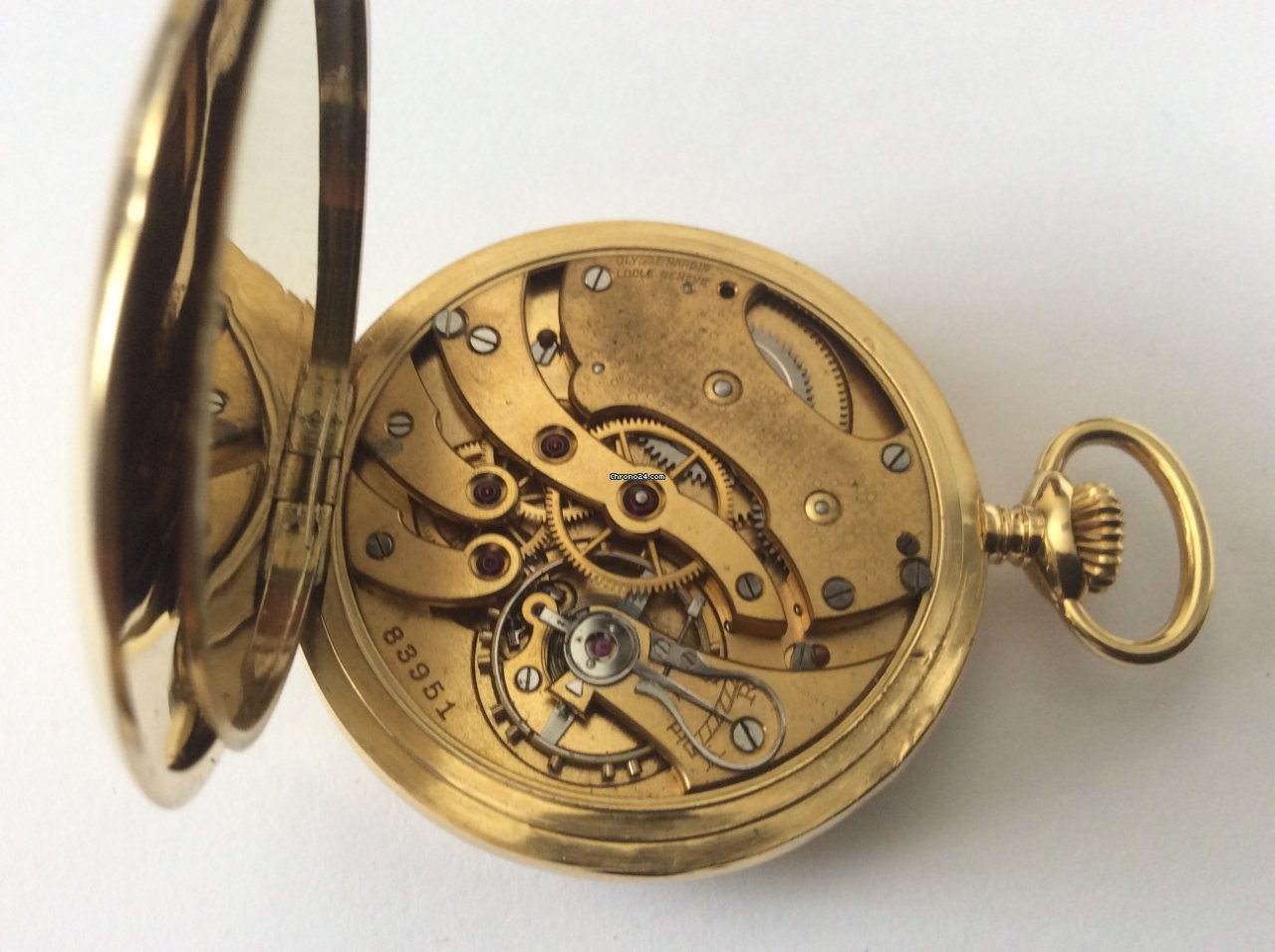 Ulysse Nardin Mens watch Unisex Manual winding Yellow gold 368416 Replica 5