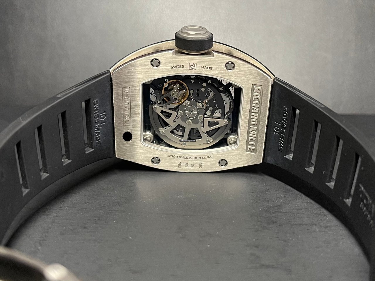 IMG_9081 Richard Mille RM 010 Mens watch Unisex Automatic White gold RM010 AH WG Replica 5
