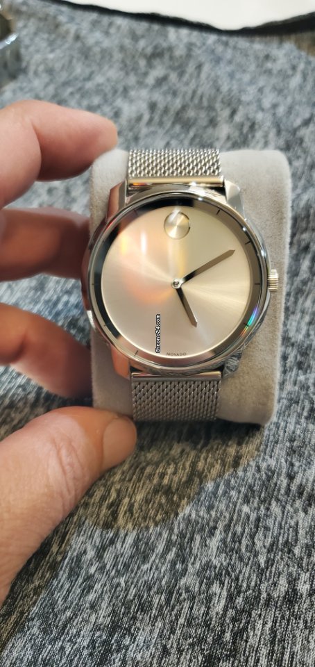IMG_9081 Movado Bold Mens watch Unisex Quartz Steel 3600260 Replica 5