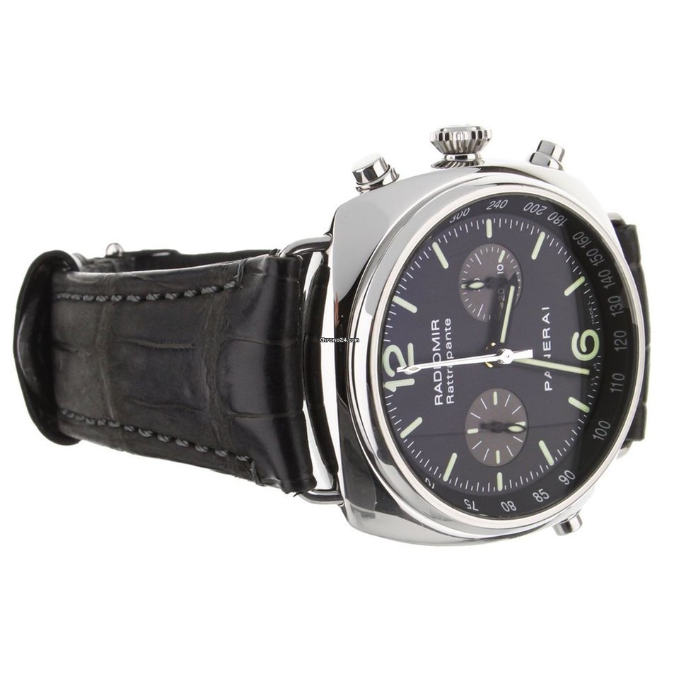 IMG_9081 Panerai Radiomir Rattrapante Mens watch Unisex Automatic Steel PAM214 Replica 5