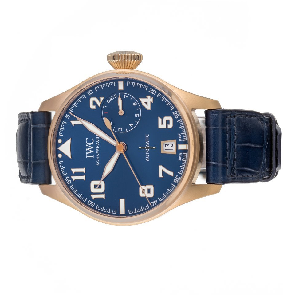 IMG_9081 IWC Big Pilot Mens watch Unisex Automatic Rose gold IW500909 Replica 5