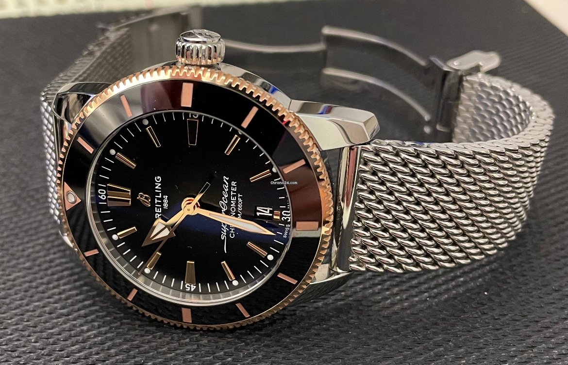 IMG_9081 Breitling Superocean Heritage Mens watch Unisex Automatic Gold Steel UB2030121B1A1 Replica 5